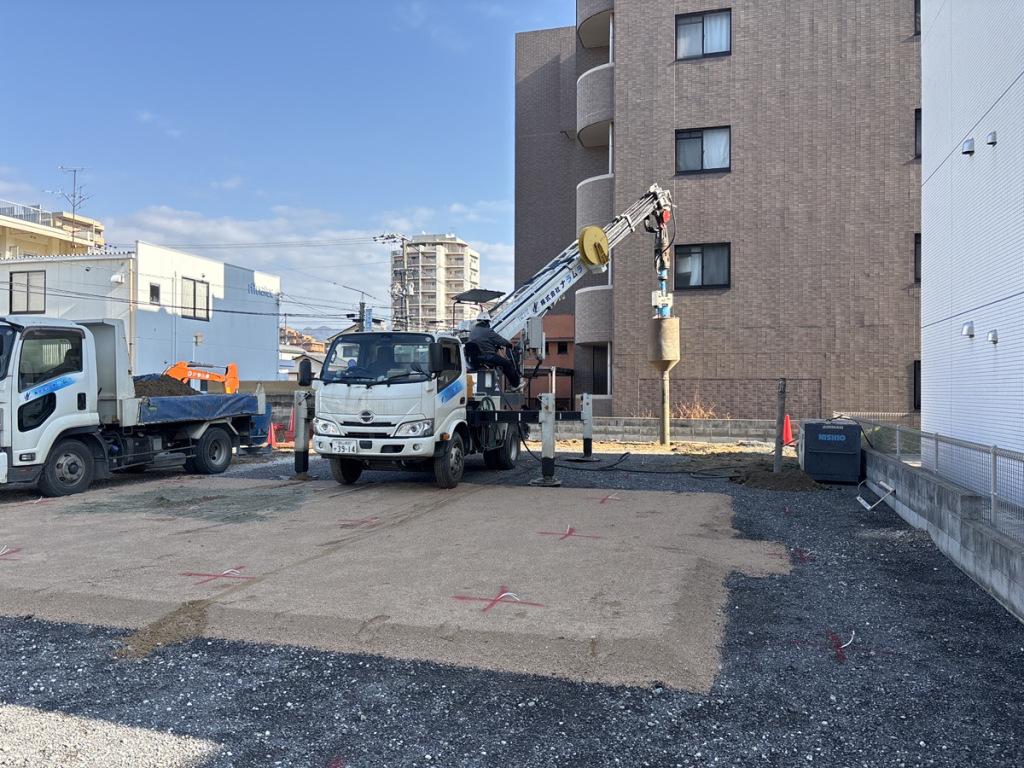 「データコーポレーション新社屋新築工事」地盤補強工事を開始しました