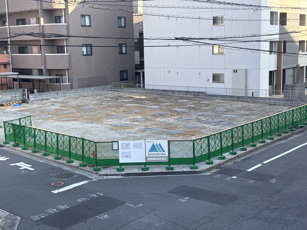 「データコーポレーション新社屋新築工事」基礎掘削墨出し状況です